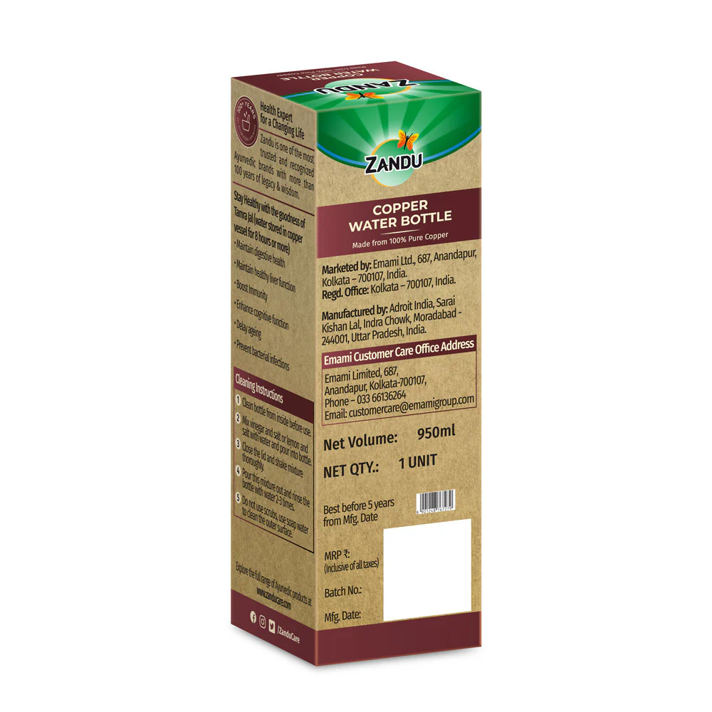 Copper Bottle - Alkalises Water & Kills 99% Microbes - Image 14