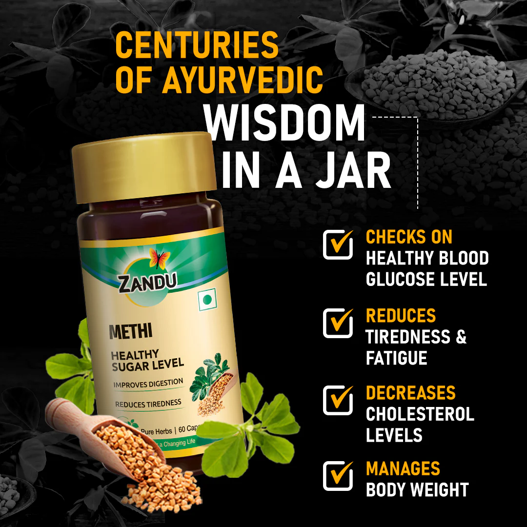 Zandu Pure Methi Capsules - Image 4