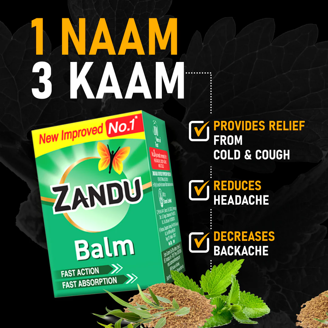 Zandu Balm (8ml) (Pack of 4) - Image 4