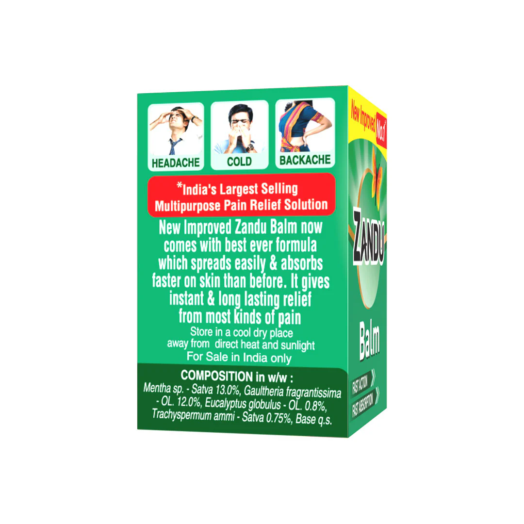 Zandu Balm (8ml) (Pack of 4) - Image 6