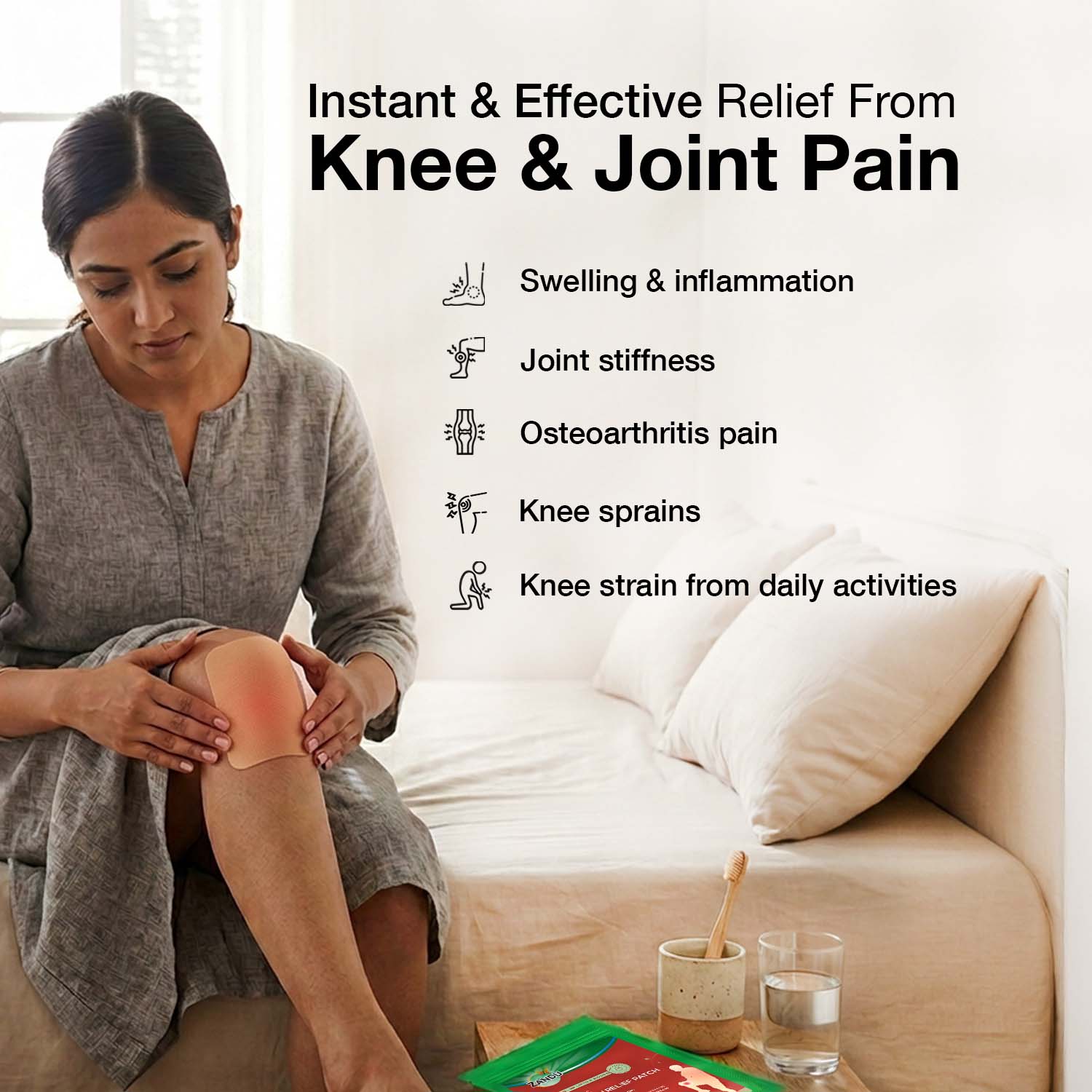 Zandu Knee Pain Relief Patch - Image 3