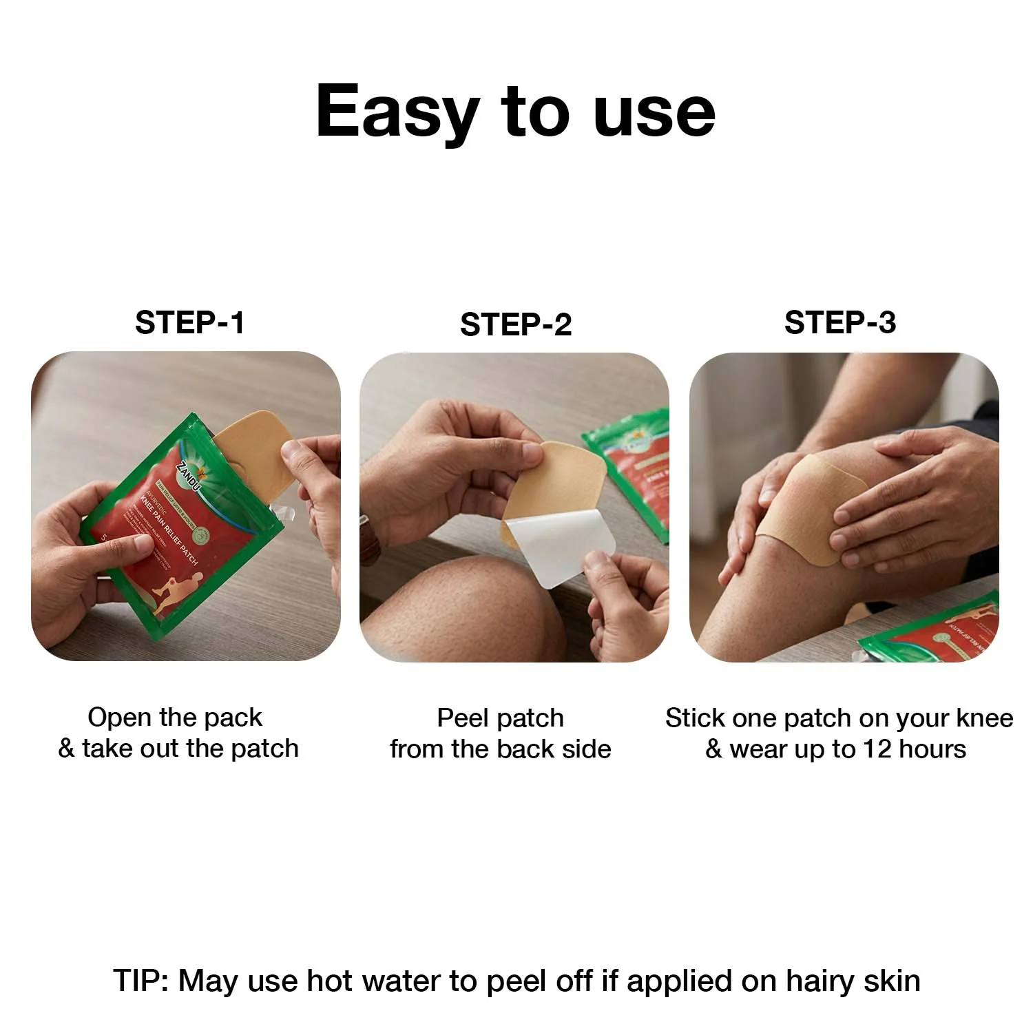 Zandu Knee Pain Relief Patch - Image 7