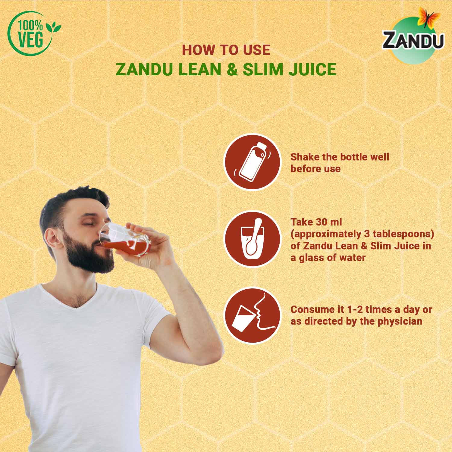Lean & Slim Weight Management ACV-Lemon-Honey Juice - Image 3