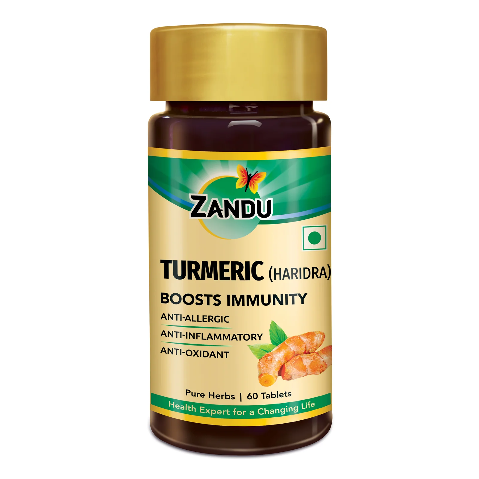 Zandu Turmeric Tablets for Immunity & Inflammation Relief